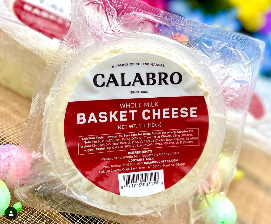 Basket Cheese for Easter